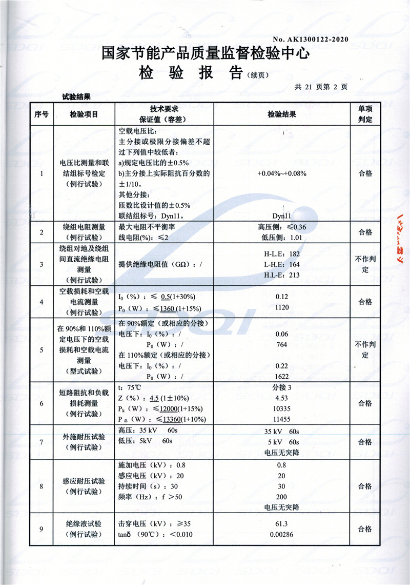 高低压试验报告-S11-1250平山平山平山油浸式变压器-2.jpg